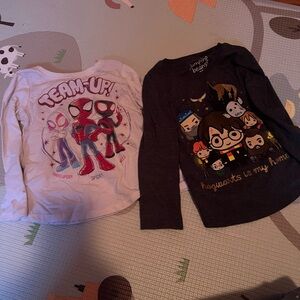 Jumping beans set of 2 toddler long sleeve shirts size 2T